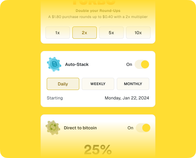 Dollar cost averaging with Fold